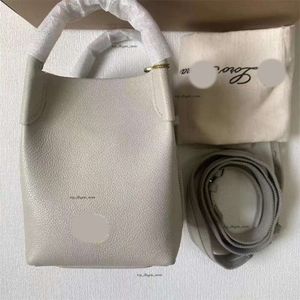 Loro Piano Designer Bag Fashion Italiaanse Cowhide Bale Lighthouse Bag, Light Luxury Portable One Shoulder Crossbody Bucket Bag in Stock Loropiano Handtas 626