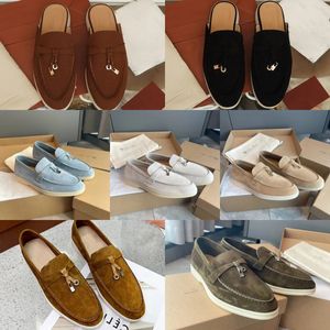 Loro Piano Designer Chaussures Chaussures décontractées Chaussures Homme Man Tasman Talage plat Classic Locs Low Top Top Luxury Suede Designers Moccasin Slip on Career Casual Shoe Size 35-45