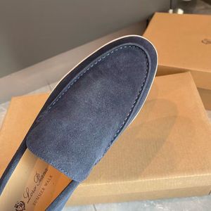 loro piano platte lage loafers heren casual schoenen suede lederen oxfords mocassins rubber sole heren casual schoenen ddny