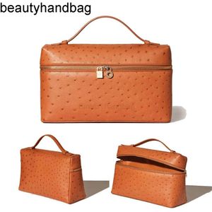 Loro Piano Bolsillo genuino Extra Cuero L19 Luxurys Bolsa de hombro Diseñador para mujer para hombre Kits de artículos de tocador Cosas Sacos Cross Body Totes Vanidad Maquillaje cosmético 9B8P