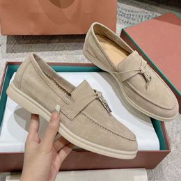 Loro Piano Loafers LP Dames Piana Loafers Men schoenen Designer Loafers schoenen Flat suede koe leer oxfords casual schoenen mocassins loafer slip sneakers formeel