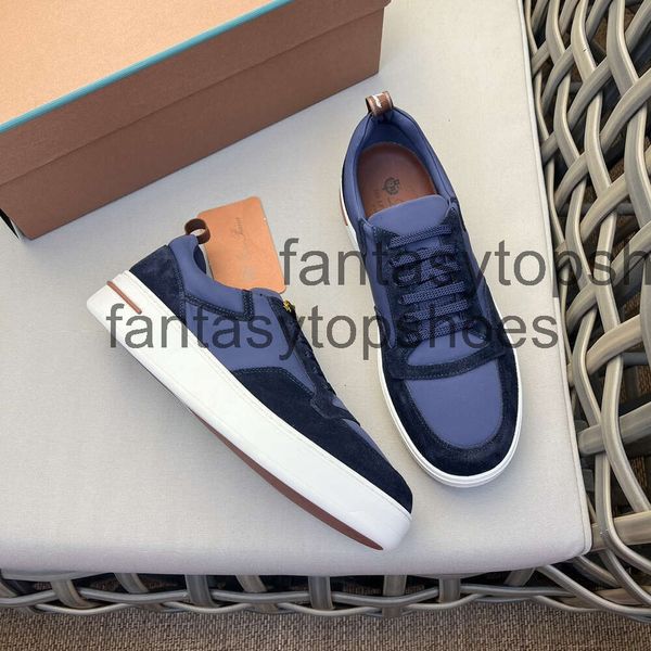 Loro Piano LP Casual Designer Beautiful Mens NOUVEAUX SALLER COLLECTION DE LUXE COLLECTION DES PROCHETURES ~ CHAISSOIRES DE MANS de haute qualité Sneakers EU Taille 38-46