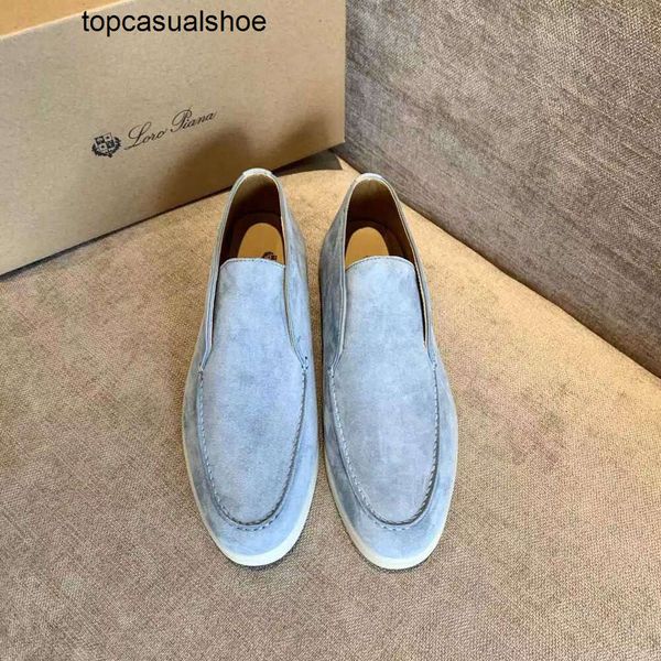 Loro piano lp lorospianasl lo ro pi ana women and masculin lefu chaussures plate bas single chaussure ne nouveau printemps / été 2023 chaussures paresseuses