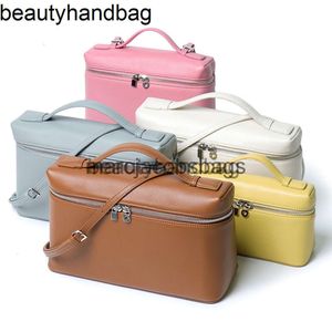 Loro Piano LP Lorospianasl LP19 Calage de sac de vache LP19LP27 Boîte à lunch Boîte à lunn Gigi Le même véritable cuir à la mode à la mode Bag du sac pour femmes