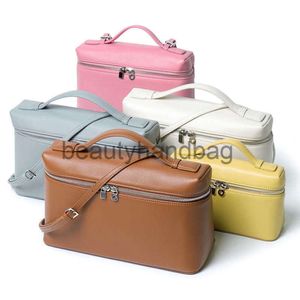 Loro piano lp lorospianasl lp19 top cosmétiques sacs de créateur de couches de la soirée sac à lunch bac à lunch bac gigi le même sac à main de mode en cuir authentique pour les femmes épaule ba