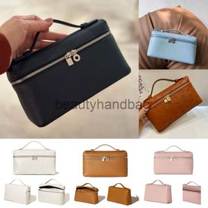 Loro Piano LP LoroSpianasl LP19 Zipper Luxury Bag Tas extra ontwerpers Pocket Hand Kruistop Handgreep Dames Echte lederen zakken Toiletties Kits Knuppel Men Wall