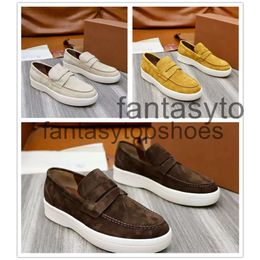 Loro Piano LP chaussures charms gentleman mens décontracté de haute qualité marche parfaite travis top top daide cuir cuir oxfords mocassins sole sole