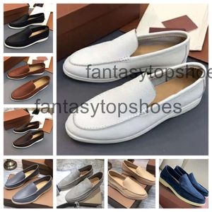 Loro Piano LP Spring Casual Mens Chaussures Velouty Walk Casual Robe Shoes British Style Slip on Lock Luxury Designer Affaire polyvalent Business Mariage