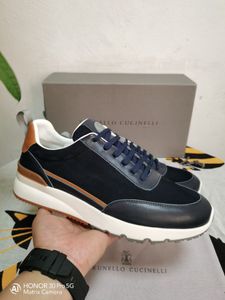 Loro Piano New Mens Frame Lp Robe Casual Luxury Piana Walk Shoes Sneakers Brunello BC Runner Shoes Mocassin Large taille 45 46