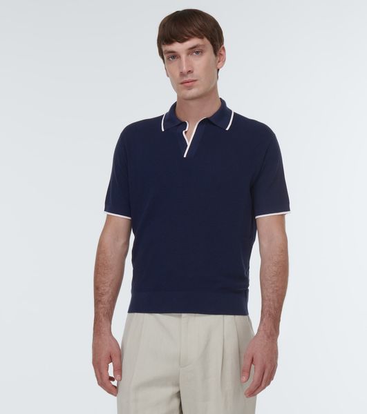 Loro Piano Chemises Designer Hommes Polo Casual Polos En Soie Chemise Tops T-shirts À Manches Courtes