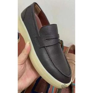 Loro Piano Shoes Années Nouveau Lp Chaussures Pour Hommes 23 Semelle Épaisse Lefu Chaussures Paresseux Fond Plat Chaussures Décontractées Mode Semelle Souple Bean Chaussures Designer Chaussures De Luxe 8124