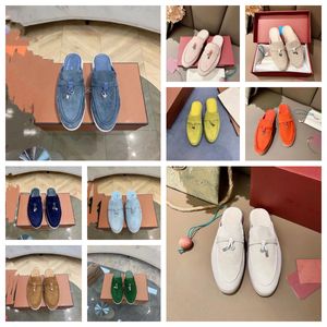 Loro Piano LP Shoes Piansa PantouflesCashmere Mans Sandales Designers Chaussures Boucle Classique Bouts Ronds Talon Plat Loisirs Confort Four Seasons Factory Mocassins