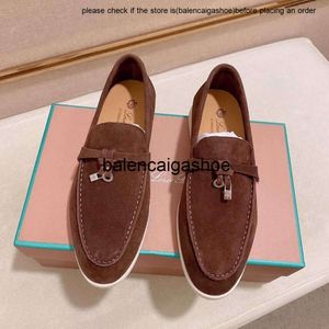 Chaussures loro chaussures de piano loro new Loropiano Mens Chaussures Femmes Single Chaussures en cuir Luxur Slip-on Shoe British Style Lazy People Bean Shoes High Quality