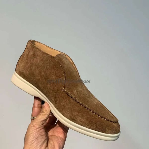 loro zapatos Nuevos zapatos de diseñador para hombre Open Walk Botas de tobillo de gamuza Zapatilla de deporte LP Mocasines Zapatillas altas de cuero para mujer Zapato Hombres Zapatos casuales para caminar Diseñador Desierto