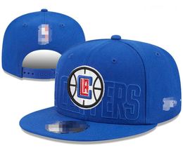 Los Angeles'''Clippers''''s Caps 2023-24 Unisexe Fashion Cotton Baseball Snapback Men Femmes Sun Sun Embroderie Spring Summer Cap grosse A3