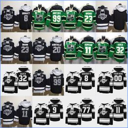 Los Angeles''kings''hoodie 8 Doughty 32 Quick 11 Kopitar 99 Gretzky 9 Kempe 77 Carter 23 Brown 20 Robitaille Maillots de hockey personnalisés Hommes Femmes Jeunes