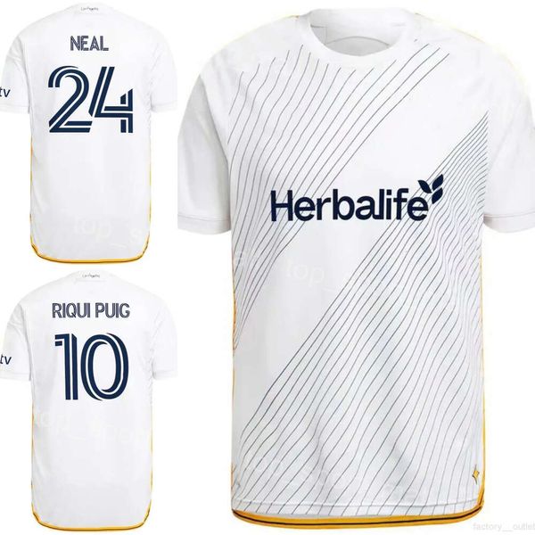 Los Angeles LA Galaxy Soccer 8 Marky Delgado Jersey 2024 2025 Homme 9 Dejan Joveljic 2 Miki Yamane 10 Ricard Puig 4 Maya Yoshida 20 Edwin Cerrillo Kits de maillots de football