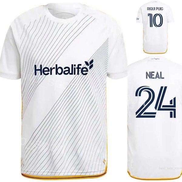 Los Angeles LA Galaxy Soccer Jerseys 24-25 Hommes 9 JOVELJIC 20 CERRILLO 8 DELGADO 2 YAMANE 10 PUIG 7 FAGUNDEZ 4 YOSHIDA 5 BRUGMAN 24 NEAL Kits de maillots de football Nom personnalisé