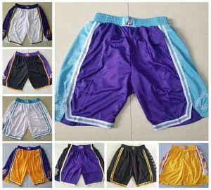 Los Angeles's Lakers's Men / City Swingman Pants Edition Basketbalshort Performance Zwart