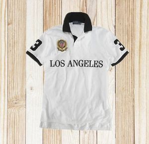 LOS ANGELES Poloshirt met korte mouwen heren T-shirt stadsversie 100% katoen geborduurd heren S-5XL