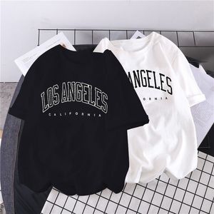 Los Angeles T Shirt Hommes Femmes Mode Coton Tshirt Boston Lettre Imprimer Tshirt Été Camiseta Hombre Californa Top Kid Tee Boy 220608