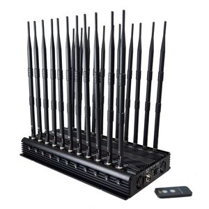 Los bloqueadores de escritorio Super 22 antenas pueden bloquear WIFI GPS Bluetooth UHF/VHF RC315 433 868MHz LOJACK GSM 2G 3G 4G 5G bloqueador