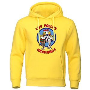 Sweats à capuche pour hommes Sweats LOS POLLOS Hermanos Lettre Imprimer Homme Homme 2021 Automne Hiver Haute Qualité Sweat À Capuche Poulet Frères Pulls