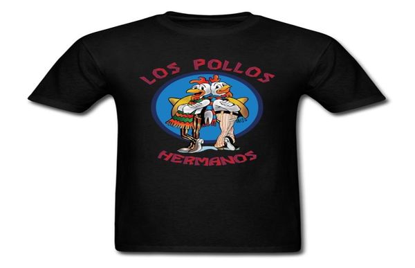 LOS POLLOS HERMANOS Tshirt Men Fashion Breaking Bad T Shish Chicken Brothers Tops Hipster Tops Algody Clothing Funny 2106231181419