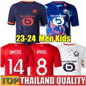 LOSC Lille 2023/24 camisetas de fútbol 14 UMTITI 8 Angel CABELLA J DAVID YAZICI OUNAS camiseta de fútbol 2023/24 visitante tercer tercer maillot hombres Kit Equipo