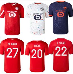 Losc Lille 2Soccer Jerseys Umtiti White Cabella J David Yazici Ounas 23 24 Lille Olympique M.Bayo Maillot Zhegrova Equipment Football Shirt