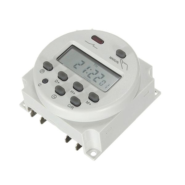 Loskii CN101A 12V 36V 110V 220V Programable Digital LCD Power Timer Switch Relé 16A Temporizadores - 12V