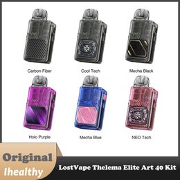 Vape Vape Thelema Elite Art 40 Pod Kit 1400mAh Batterie intégrée 3 ml Capacité MTL RDL dans E Plus Cartridge Adjust Airflow Control