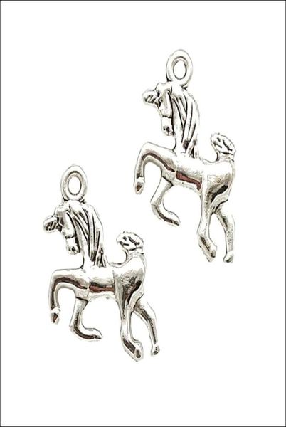 Lot 100pcs Unicorn Alloy Charms Perles Pendentifs for Bijoux Making Will Collier Bracelet Chain de chaîne Clé des accessoires 20 * 17 mm DH04369216372