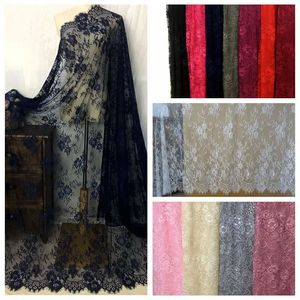 / Lot 12Colors peut choisir 150 cm de largeur de lace de large robe de mariée en tissu diy fleur de vêtements artisanat jupe matériaux 240408