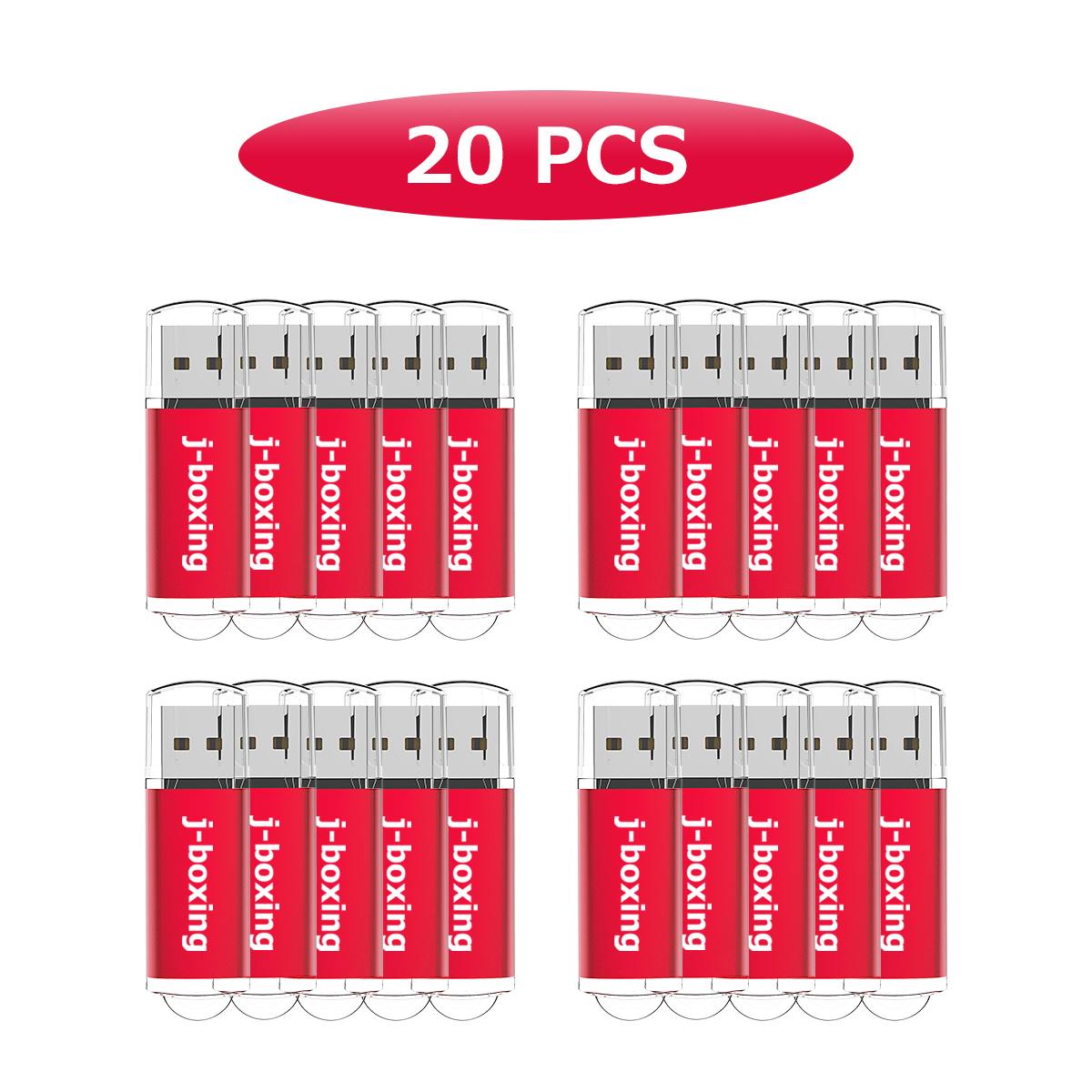 20pcs 512 Mo USB 2.0 Drive flash rectangle Flash Pen Drive Haut-vitesse Mémoire Stick Stockage pour ordinateur portable Tablette MAC Mulcolors