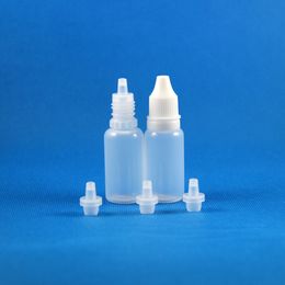 Lot 300 stks 1/2 oz 15 ml plastic druppelaar flessen Dief bewijs Snoer Bewijs Nieuwe LDPE Liquid Oog Druppels E CIG OLIE