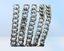 Lot 5Mètre en vrac Fashion Silver en acier inoxydable lourd Énorme 85 mm NK Curb Chain de bijoux Chaîne de chaîne de chaîne DIY6437425