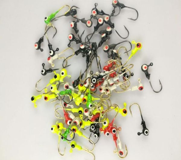 LOT100 LEURRES DE PÊCHE TÊTE DE PLOMB JIGS HAMEÇONS 1g012345676927302