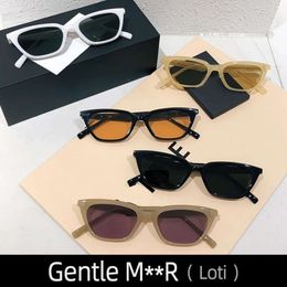 Loti – lunettes de soleil GM douces pour femmes et hommes, noires, œil de chat, espion, mode surdimensionnée, marque de luxe Jennie corée