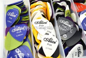 Lots de 100 plectres de guitare électrique acoustique Alice, épaisseurs assorties, couleurs 5256818