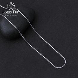 Lotus leuke echte 925 sterling zilveren ketting fijne sieraden creatieve hoge kwaliteit klassieke ontwerpketen voor vrouwen acessorio collier