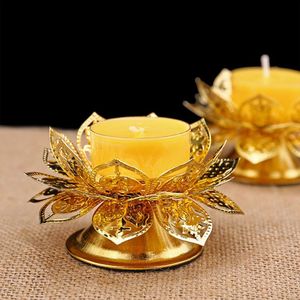 Lotus ghee lamphouder Brass Stands waterval wierookbrander goud lotus stoel Interrensecone Tibetaanse koperen olielamp Altaar benodigdheden