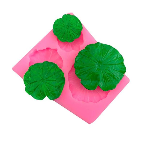 Moule en Silicone pour Fondant en feuille de Lotus, pour décoration de gâteaux, garniture de Cupcake, bonbons, chocolat, pâte à gomme, argile polymère, 1222068