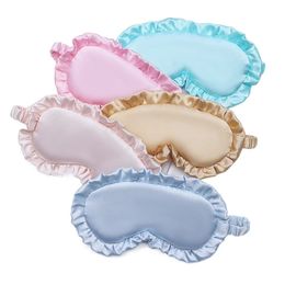 Lotus Leaf Sleep Mask Silk Eye Dream Night Mask Cover Soft Relatia Eyes Sleeple Dreingingdold para mujeres Relajas de relajación Venta 240419