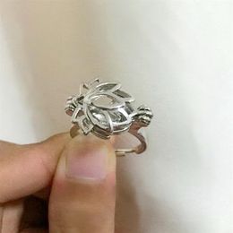 La bague de cage de forme de lotus peut s'ouvrir