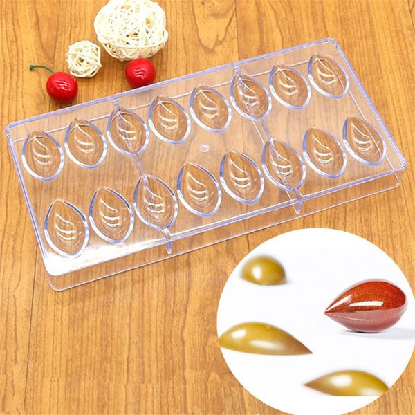 Lotus Forme Polycarbonate Chocolat Moule 3D PC Candy Bar Moule DIY Maker Moule En Plastique Ustensiles De Cuisson Moule De Pâtisserie Outils T200703