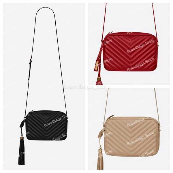 Bolso de diseñador Bolso para cámara Bolso yslii Bolsos de hombro Bolso cruzado para mujer Bolso de cuero Mensajero clásico Cuerpo cruzado Alta calidad sacoche Satchel lady vintage tassel