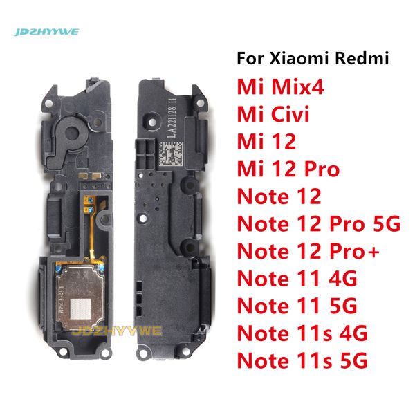 Haut-parleur de haut-parleur Buzzer Ringer Câble flexible pour Xiaomi Mi 12 Pro Mix 4 Civi Redmi Note 11S 11 12 Pro 4G 5G