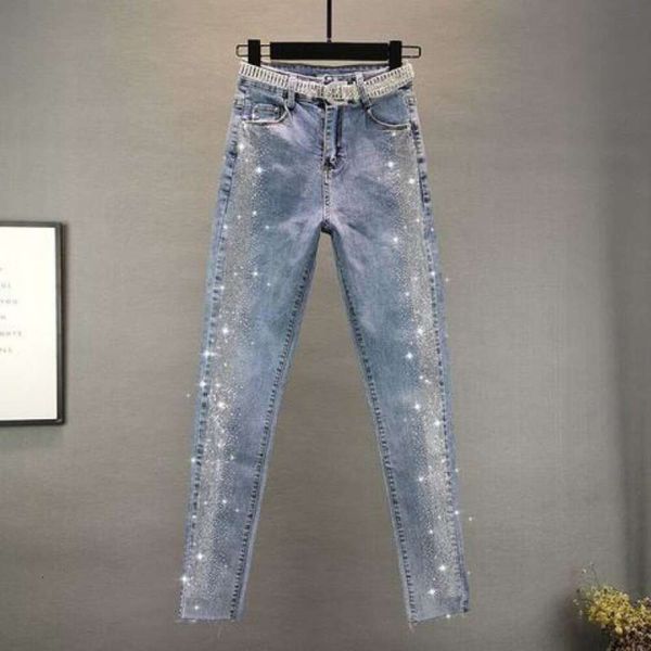 Estación de Loueuropean 2023 Nueva industria pesada Casual cintura alta adelgazante Ladrillo caliente Fit Versátil Pierna recta Jeans Tendencia de las mujeres