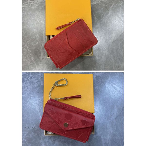 Louies Vuttion Bag ARD Soporte Recto Verso Diseñador Moda Mini Mini Zippy Organizador Bolsa Bolsa Cinturón de encanto Clave Pochette Louiseviutionbag 901